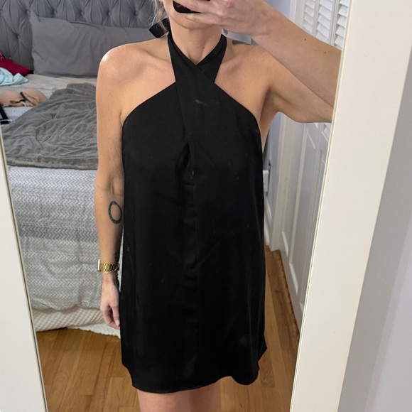 fab'rik Dresses & Skirts - fab'rik Black Halter Mini Dress